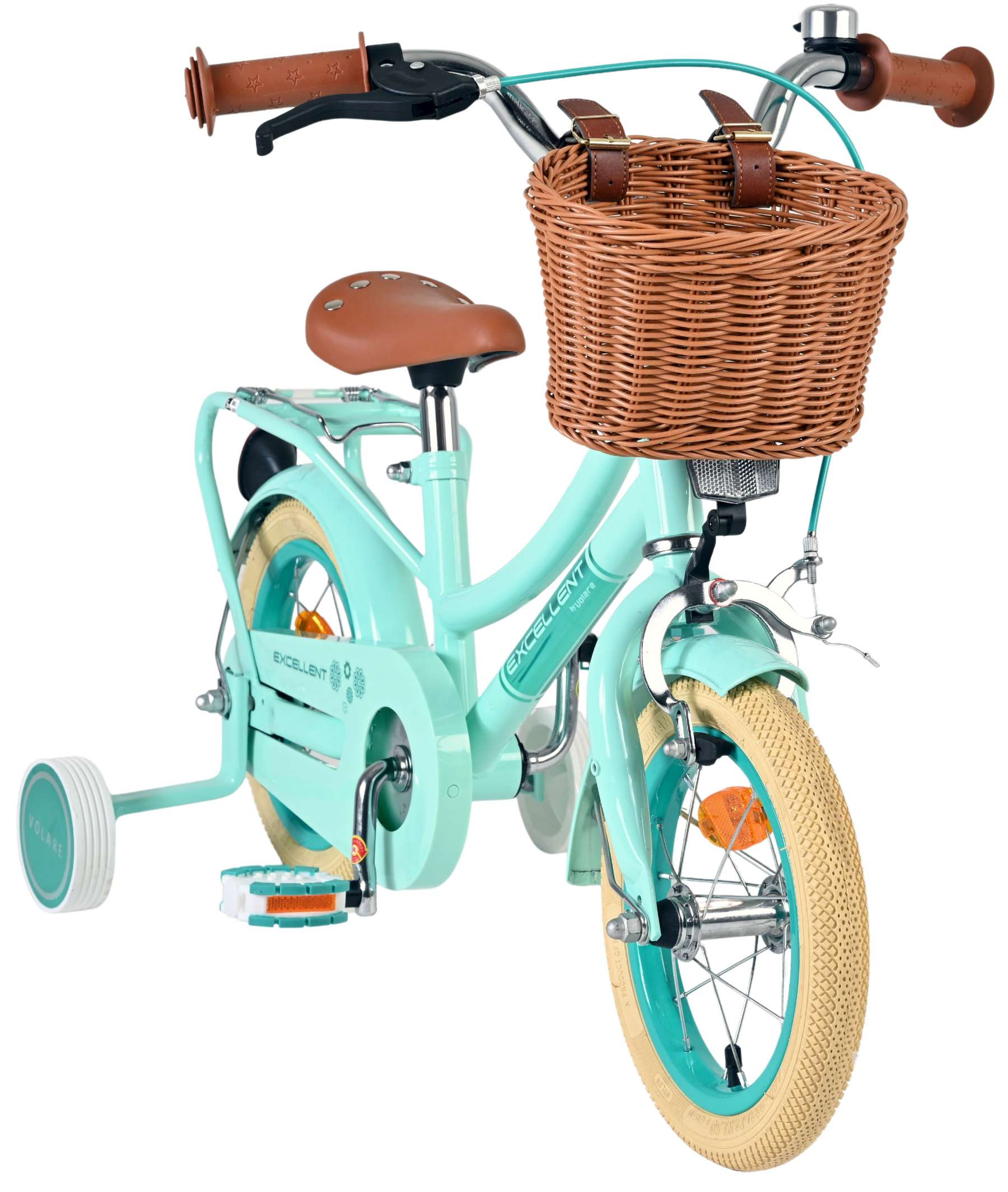 volare-excellent-12-zoll-kinderfahrrad-gr-n-m-dchen-mit-korb image 5