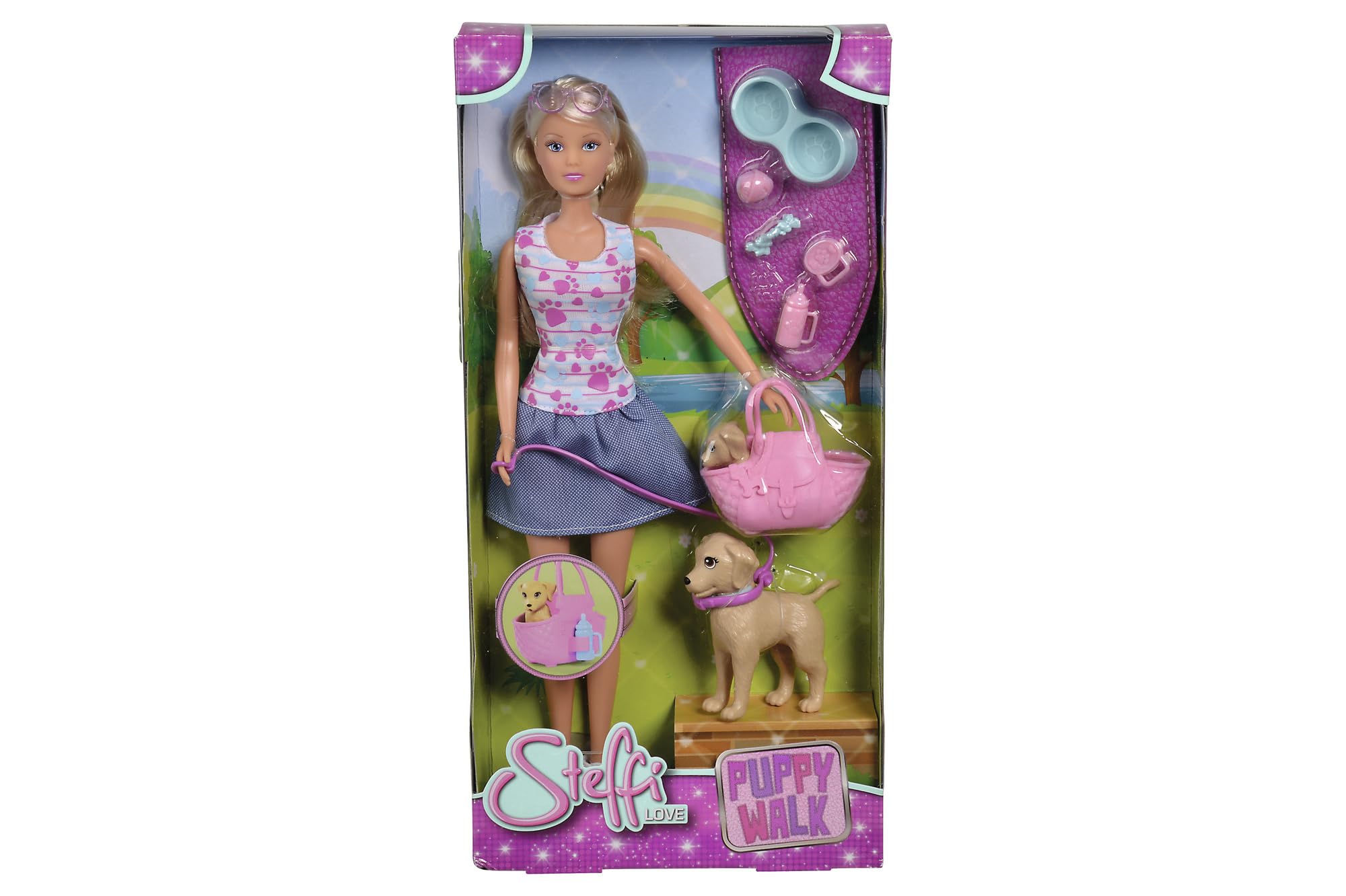 simba-steffi-love-puppy-walk-ankleidepuppe-29-cm-mit-hund image 1