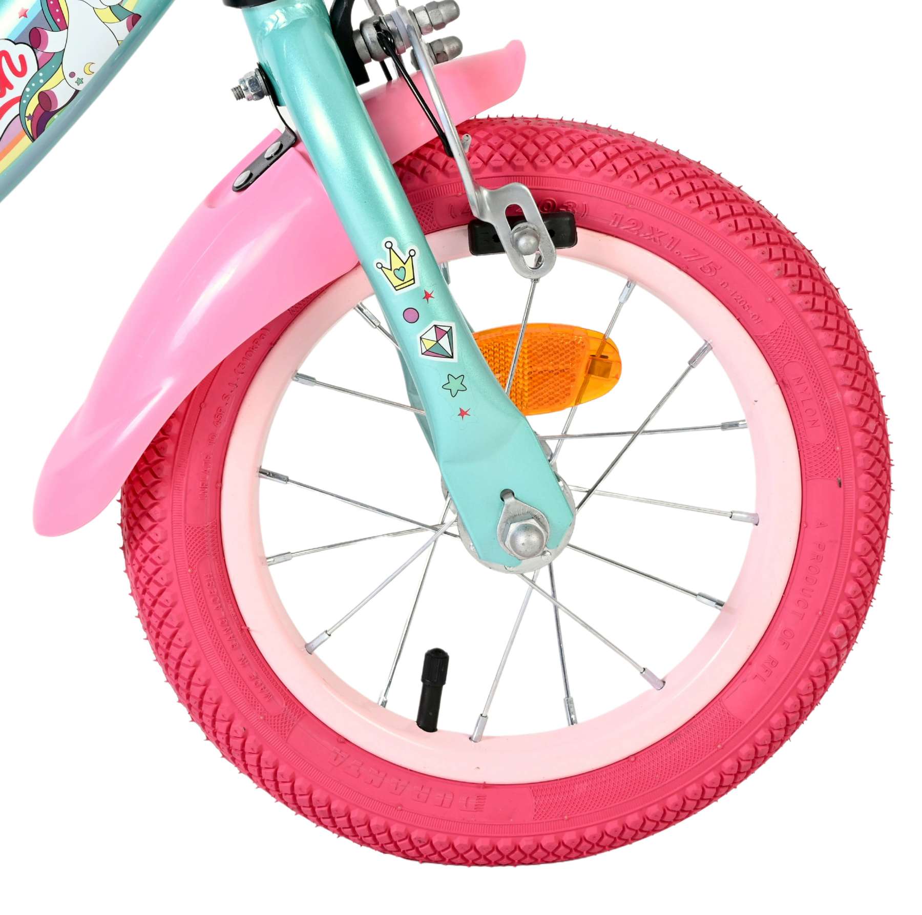 volare-unicorn-kinderfahrrad-12-zoll-gr-n-m-dchen image 3