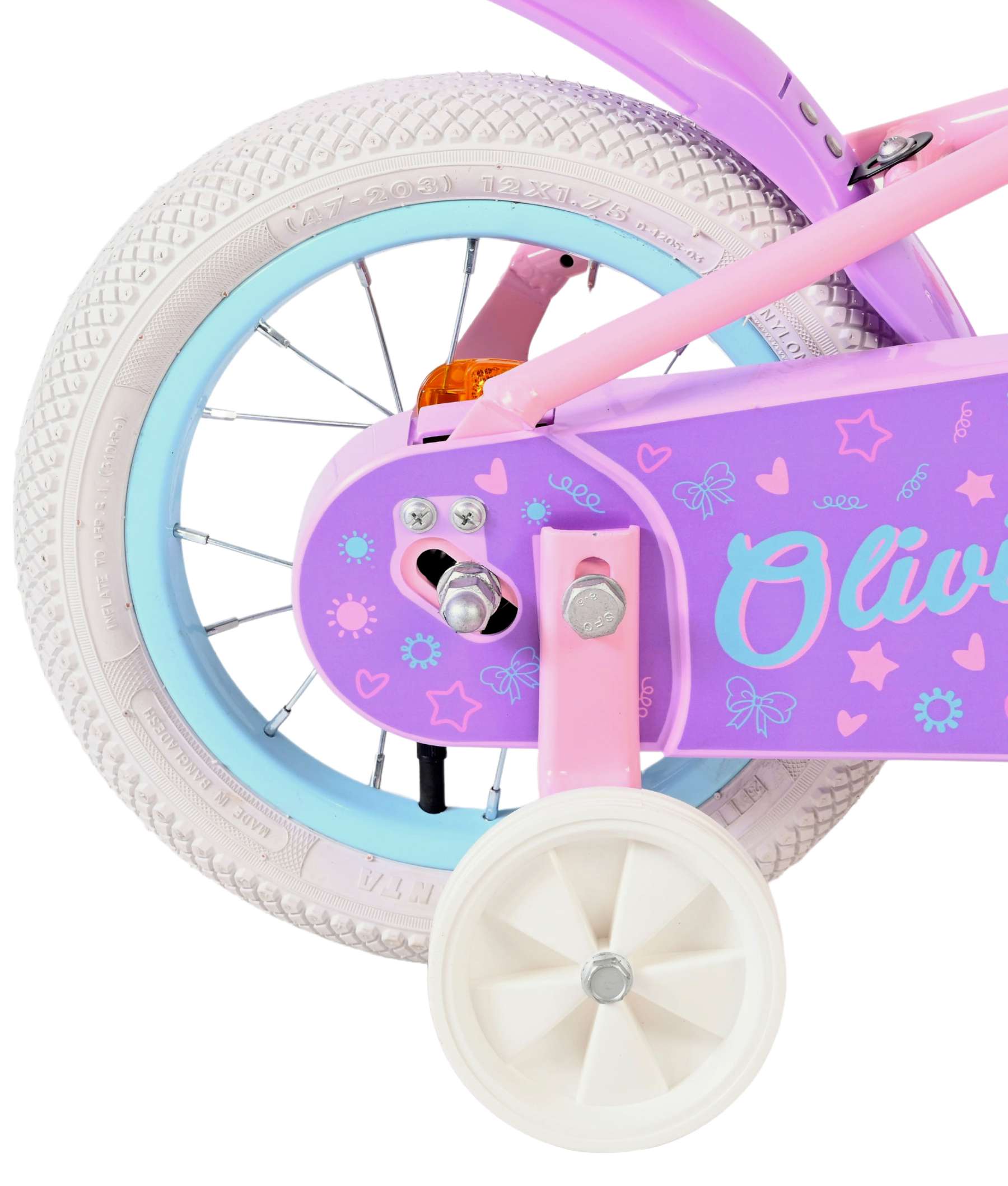 volare-olivia-12-zoll-kinderfahrrad-rosa-pupppensitz image 2