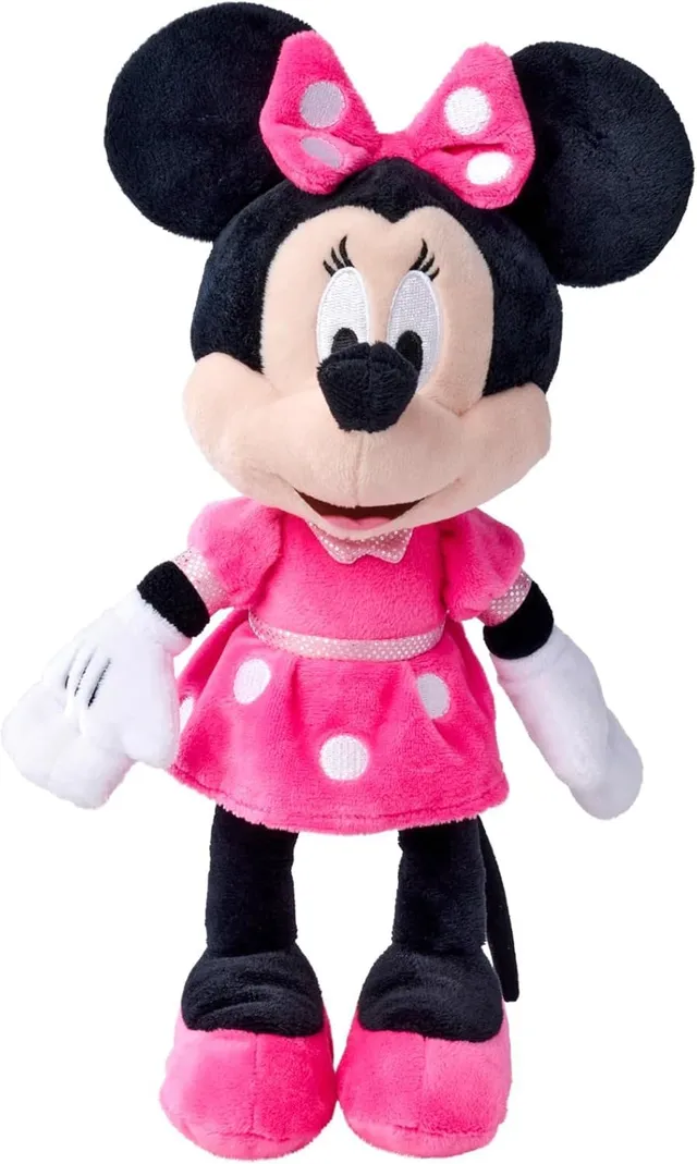 simba-disney-minnie-mouse-pl-schtier-25cm-pinkes-kleid image 1