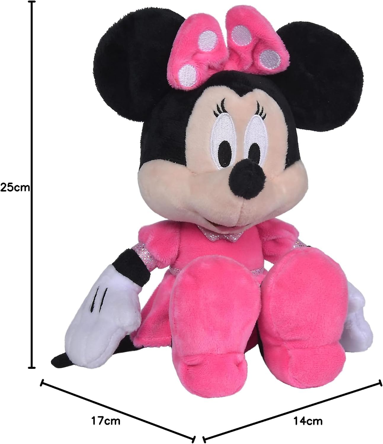 simba-disney-minnie-mouse-pl-schtier-25cm-pinkes-kleid image 5