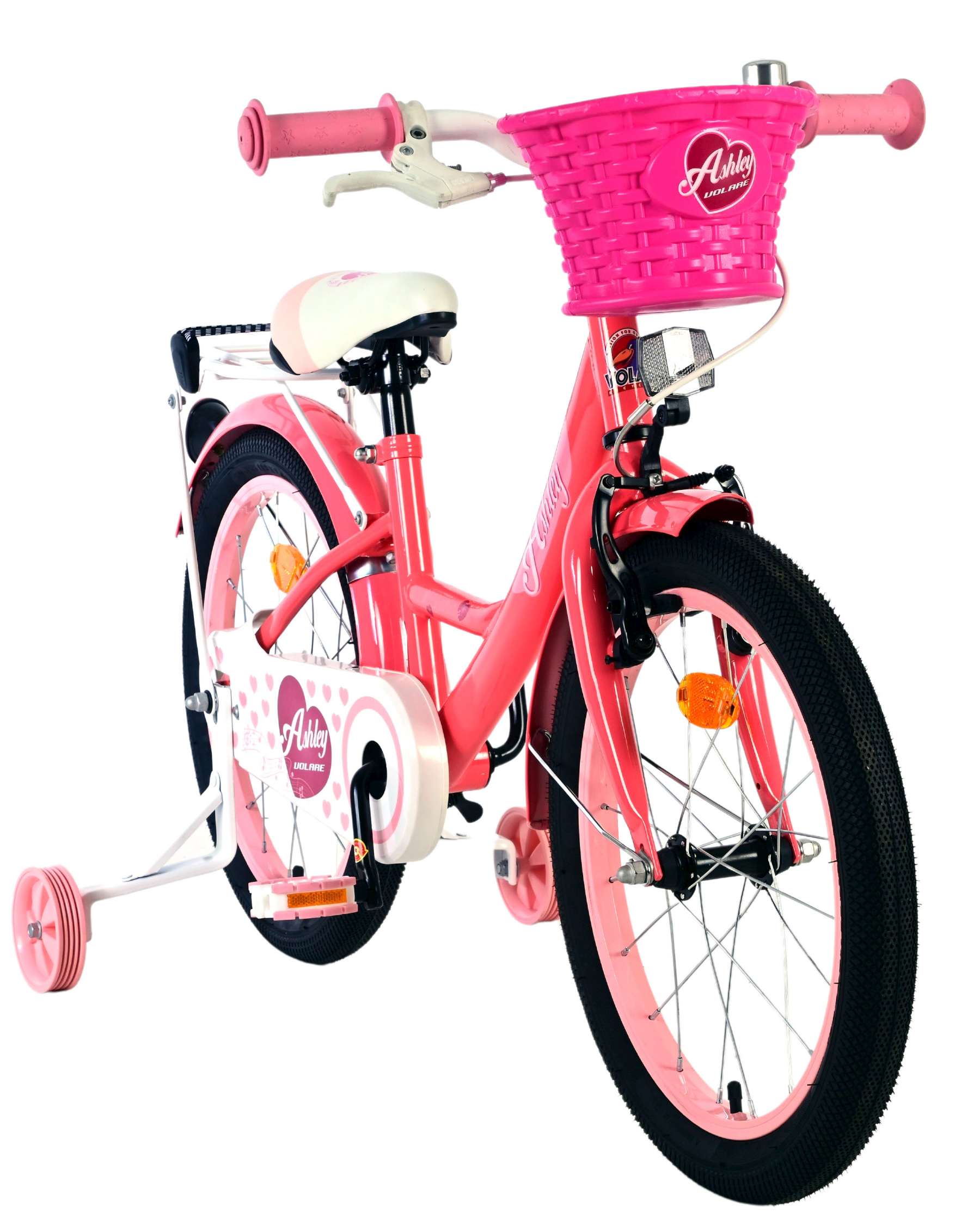 volare-ashley-18-zoll-kinderfahrrad-rosa-rot-korb image 5