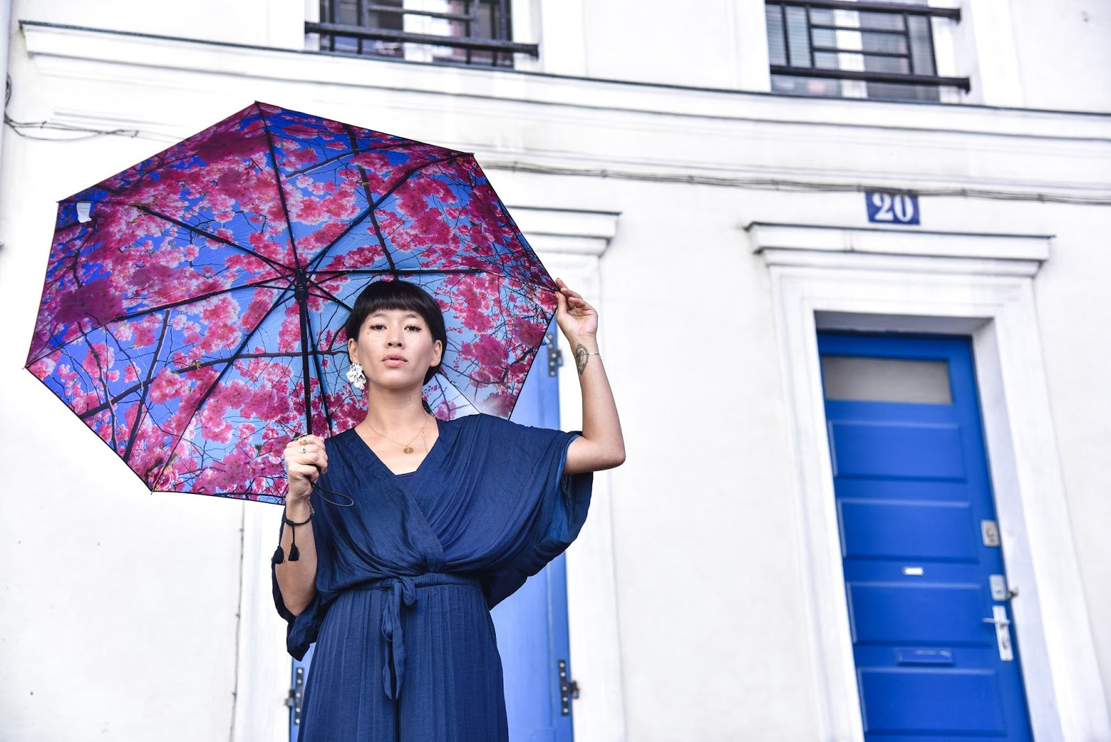 happysweeds-the-original-umbrella-collection-cherry-taschenschirm-kirschbl-te-up image 2