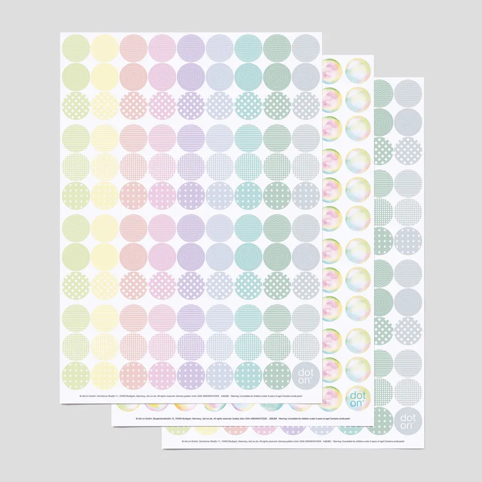 dot-on-bloom-bubble-dots-klebepunkte-20-mm-3er-set-pastell image 1