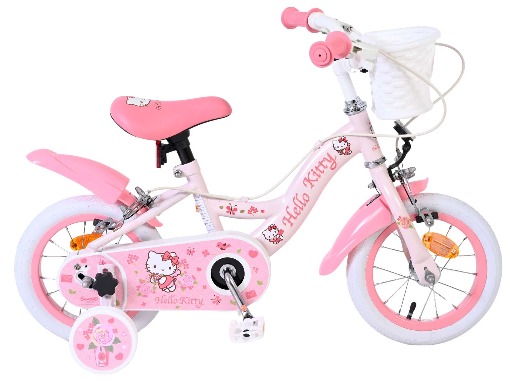 volare-hello-kitty-kinderfahrrad-12-zoll-rosa-2-bremsen image 1