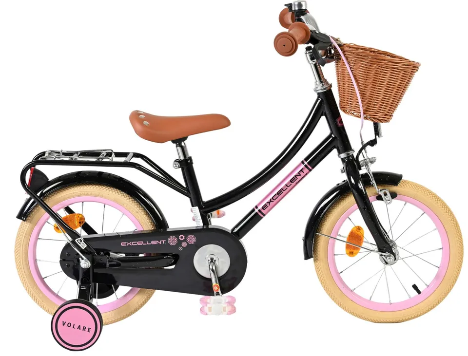 volare-excellent-14-zoll-kinderfahrrad-m-dchen-schwarz image 1