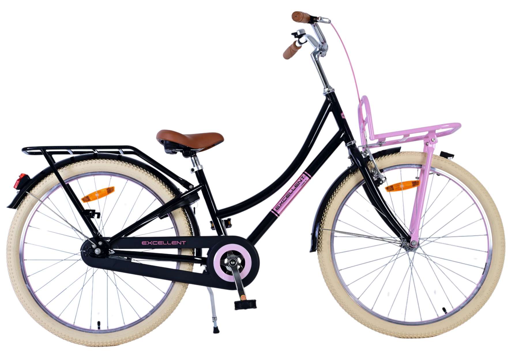 volare-excellent-kinderfahrrad-24-zoll-schwarz-m-dchen-licht image 1