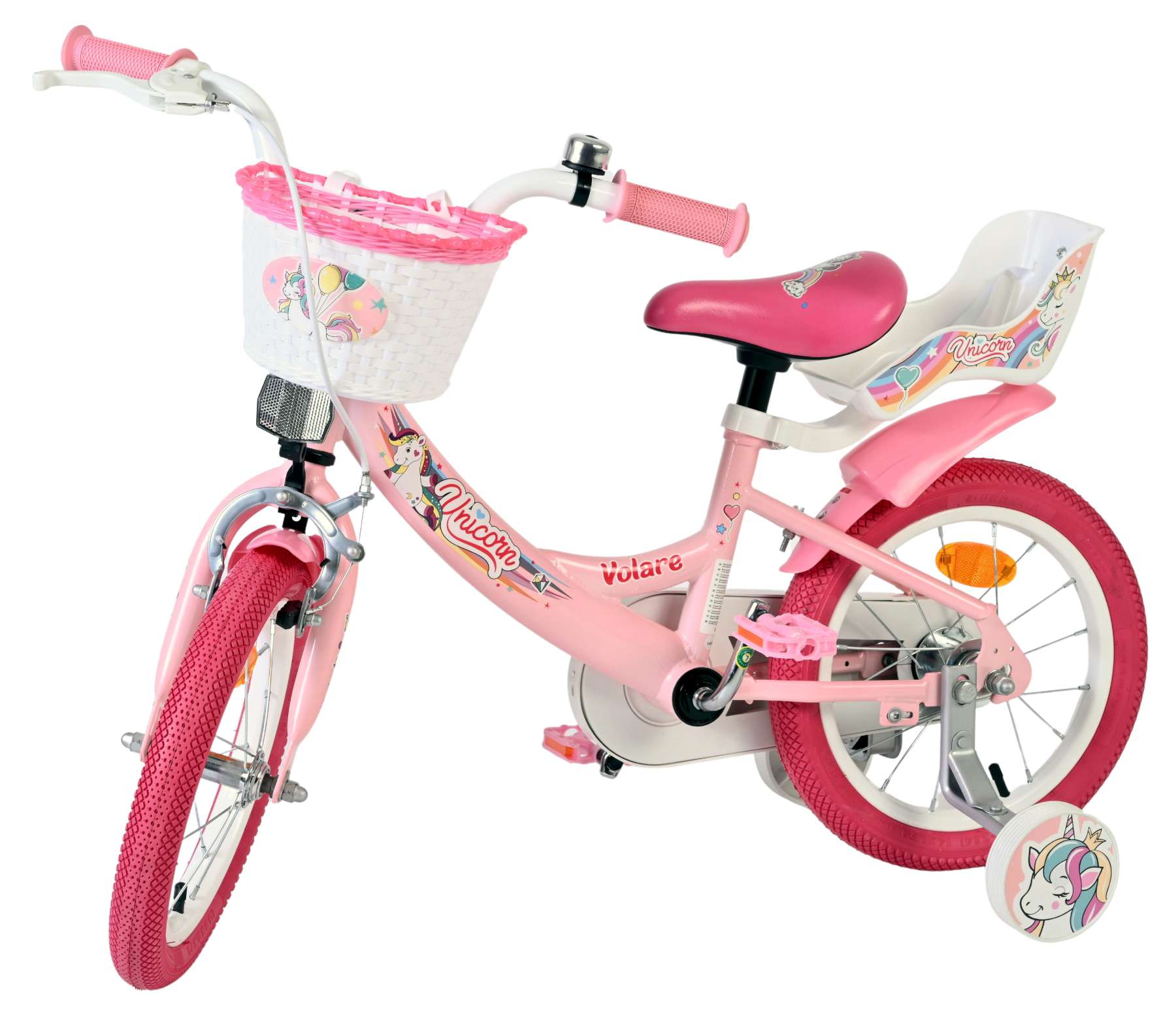 volare-unicorn-kinderfahrrad-14-zoll-rosa-einhorn image 8