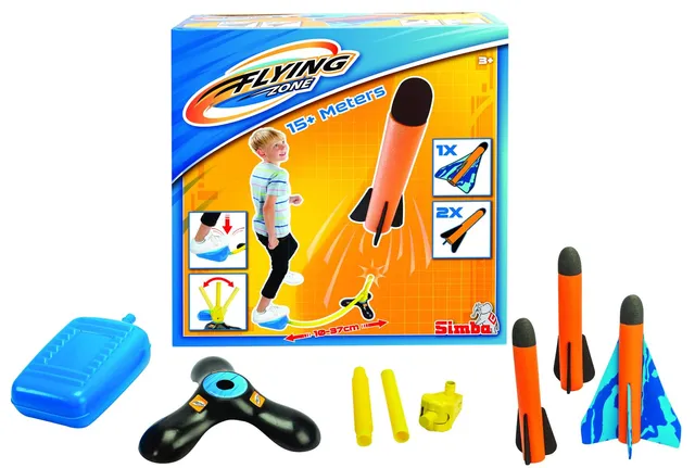 simba-flying-zone-super-launch-set-rakete-20cm-ab-3-jahren image 1