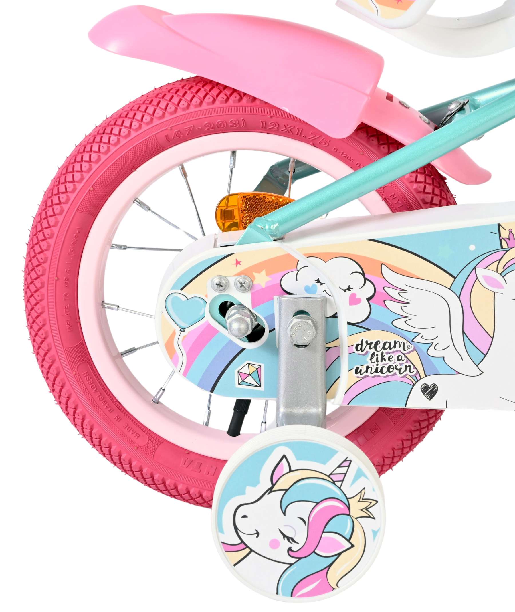 volare-unicorn-12-zoll-kinderfahrrad-gr-n-m-dchen image 2