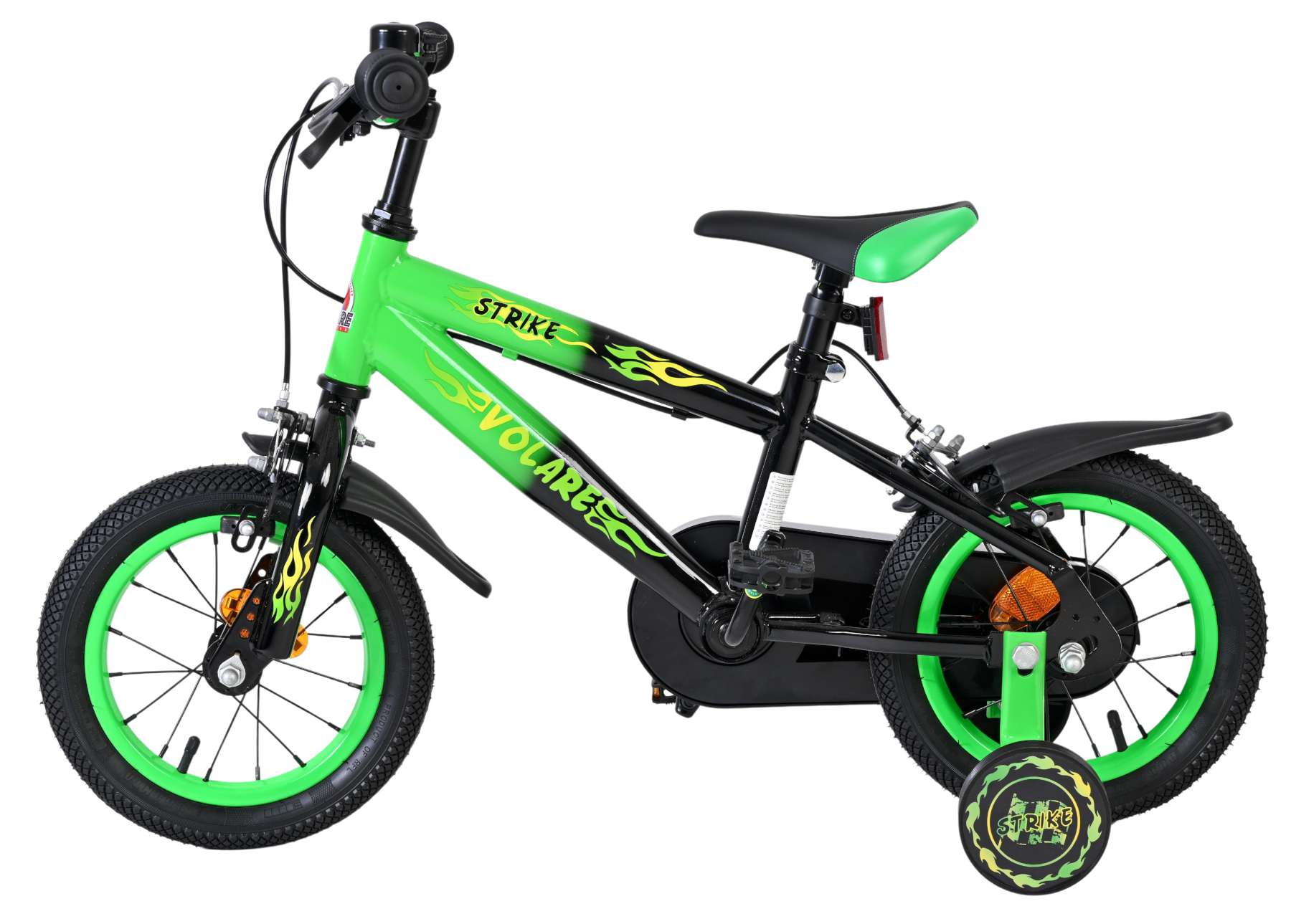volare-strike-12-zoll-kinderfahrrad-gr-n-jungen-2-handbremsen image 7