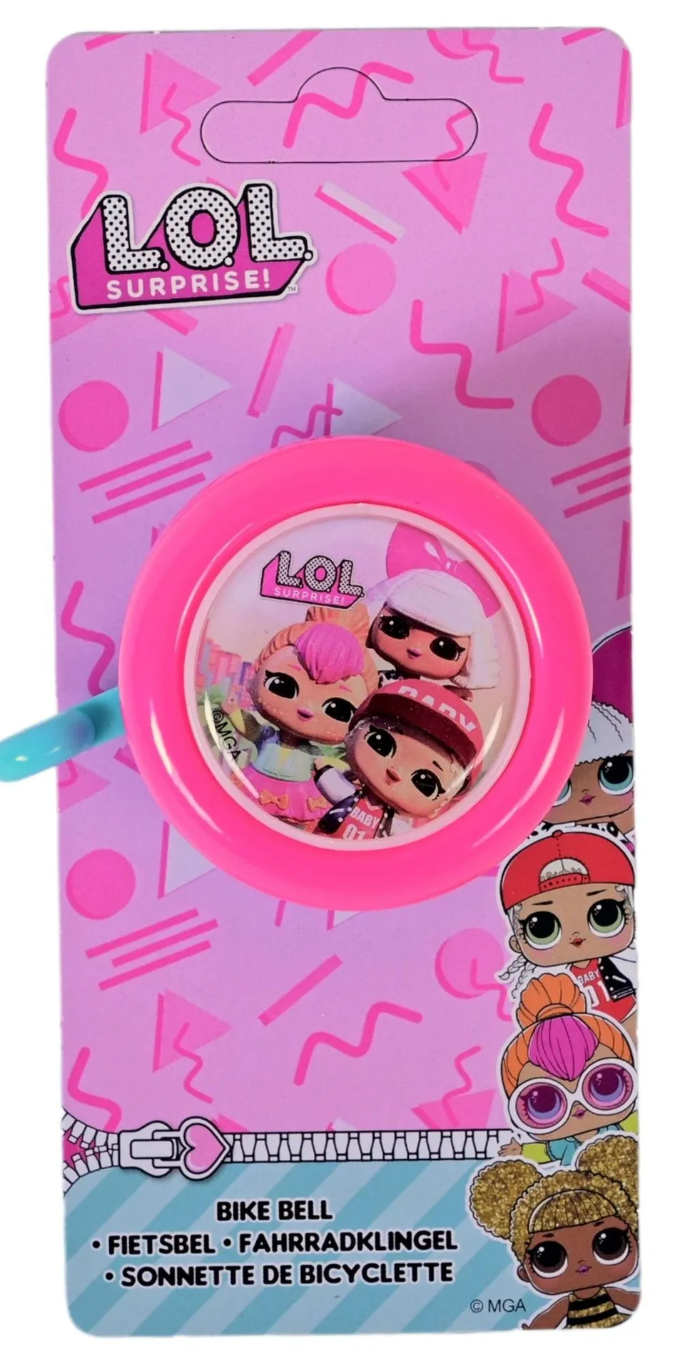 volare-dolls-fahrradklingel-rosa-metall-kinder image 1