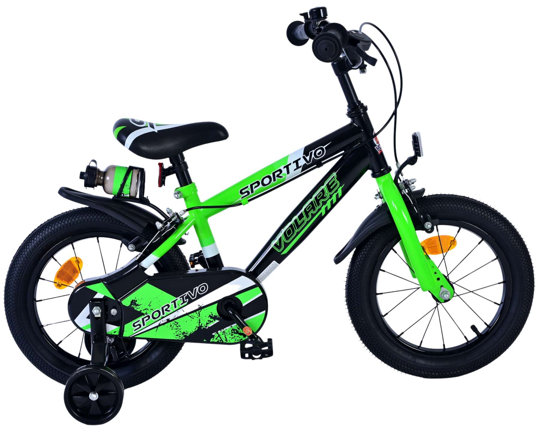 volare-sportivo-kinderfahrrad-14-zoll-gr-n-handbremsen image 1