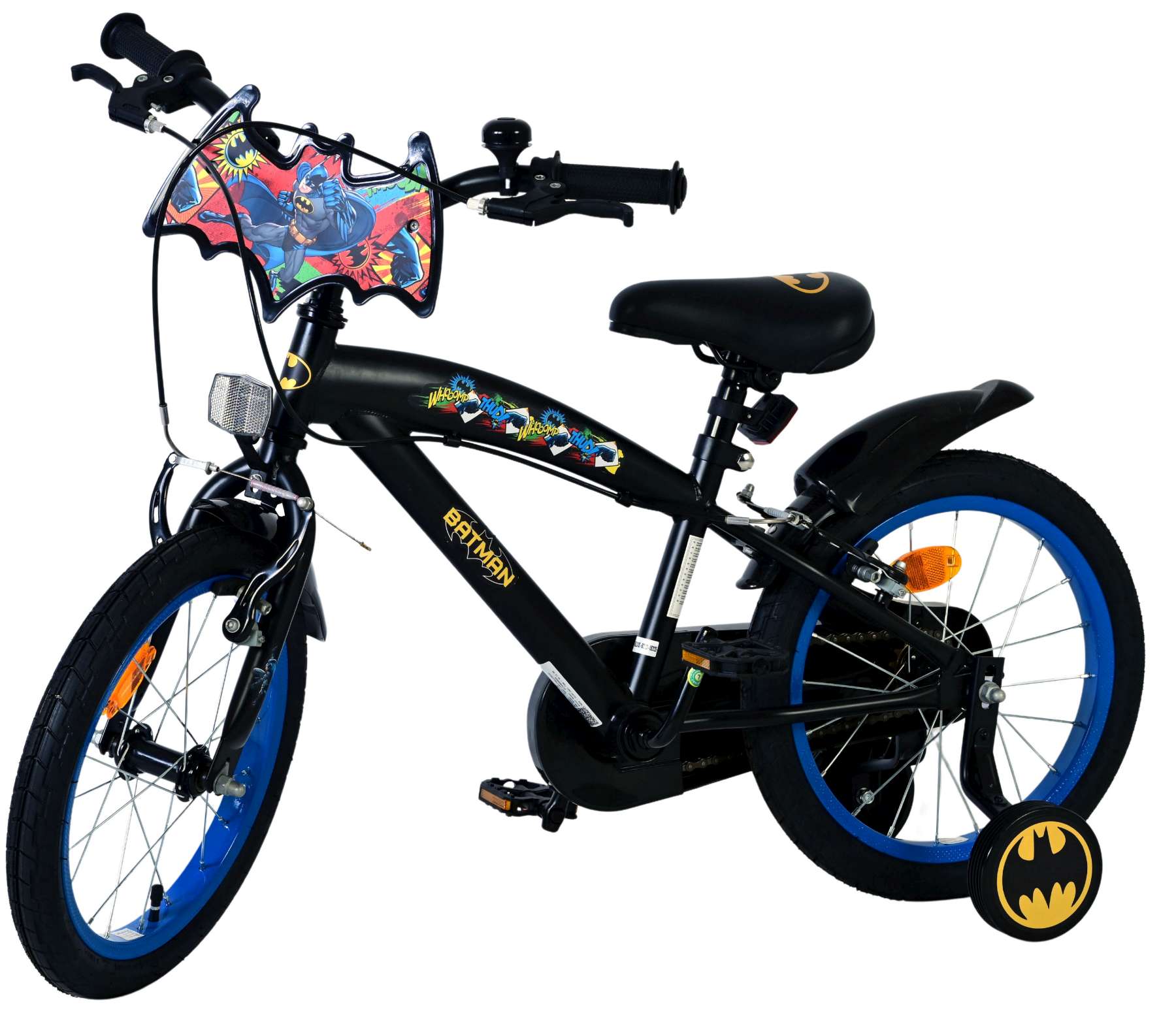 volare-batman-16-zoll-kinderfahrrad-schwarz-mit-2-handbremsen image 8