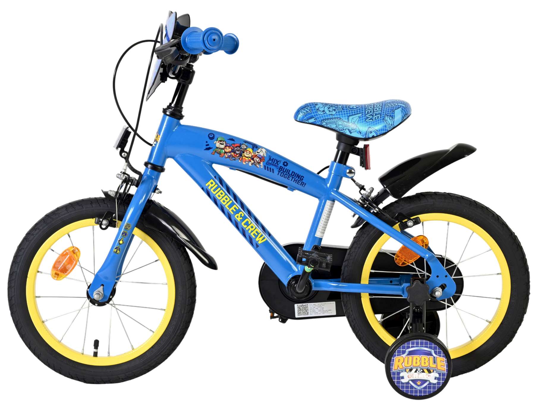 volare-paw-patrol-rubble-14-zoll-kinderfahrrad-blau-st-tzr-der image 7