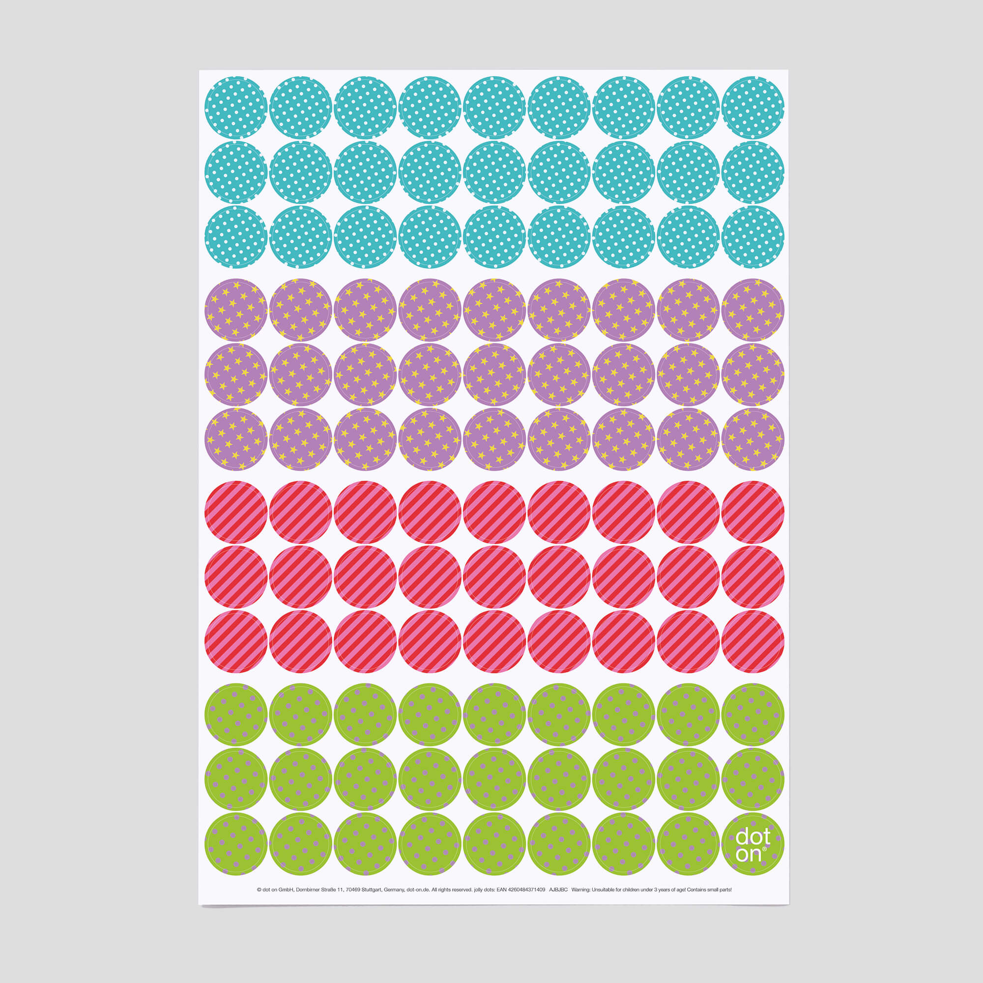 dot-on-happy-dots-klebepunkte-20-mm-3er-set-mit-spr-chen image 2