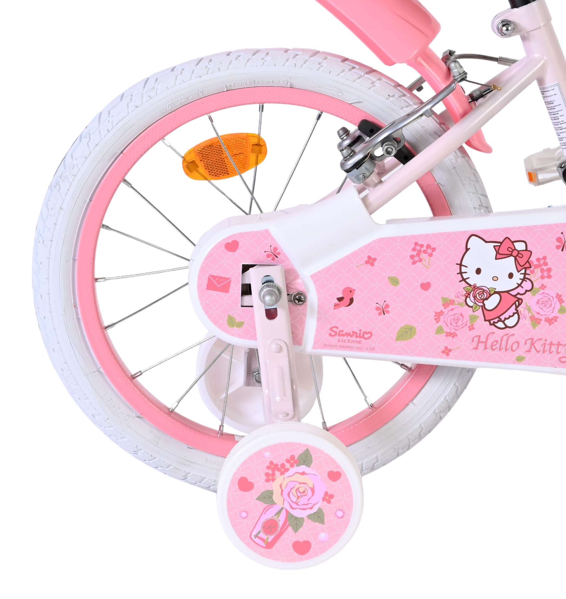 hello-kitty-16-zoll-kinderfahrrad-rosa-m-dchen-handbremsen image 2