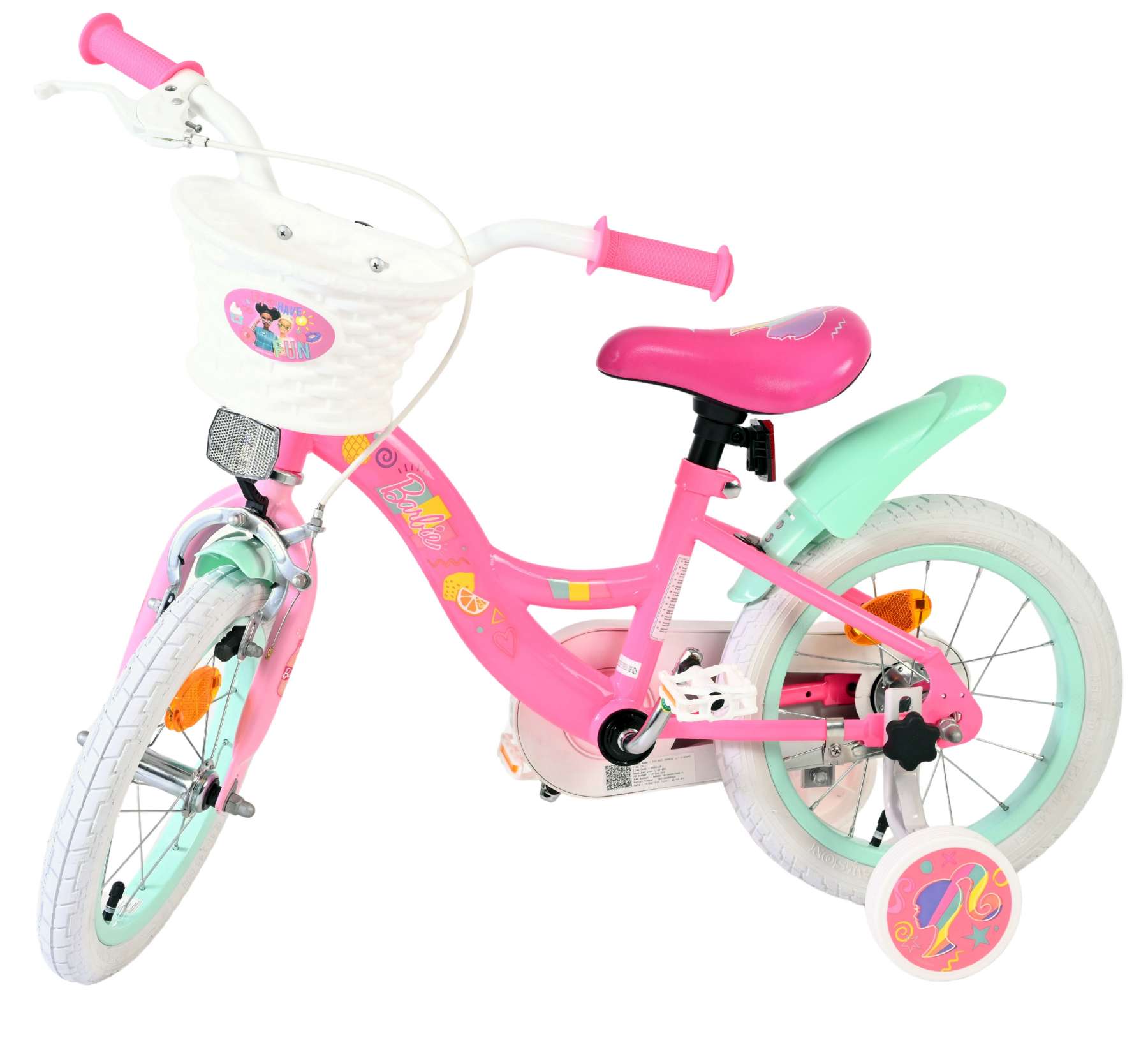 barbie-kinderfahrrad-14-zoll-rosa-m-dchen-mit-st-tzr-dern image 8