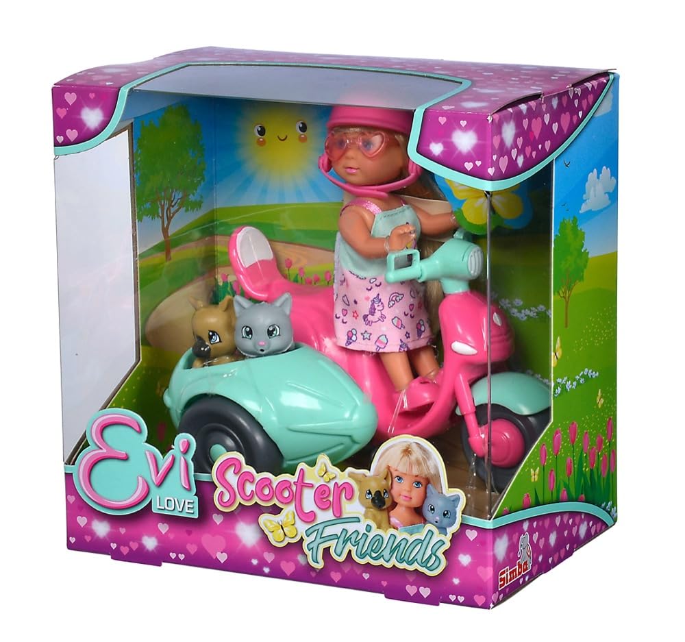 simba-evi-love-scooter-friends-spielpuppe-12-cm-roller image 2