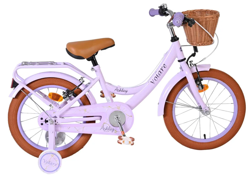 volare-ashley-16-zoll-kinderfahrrad-lila-mit-handbremsen image 1