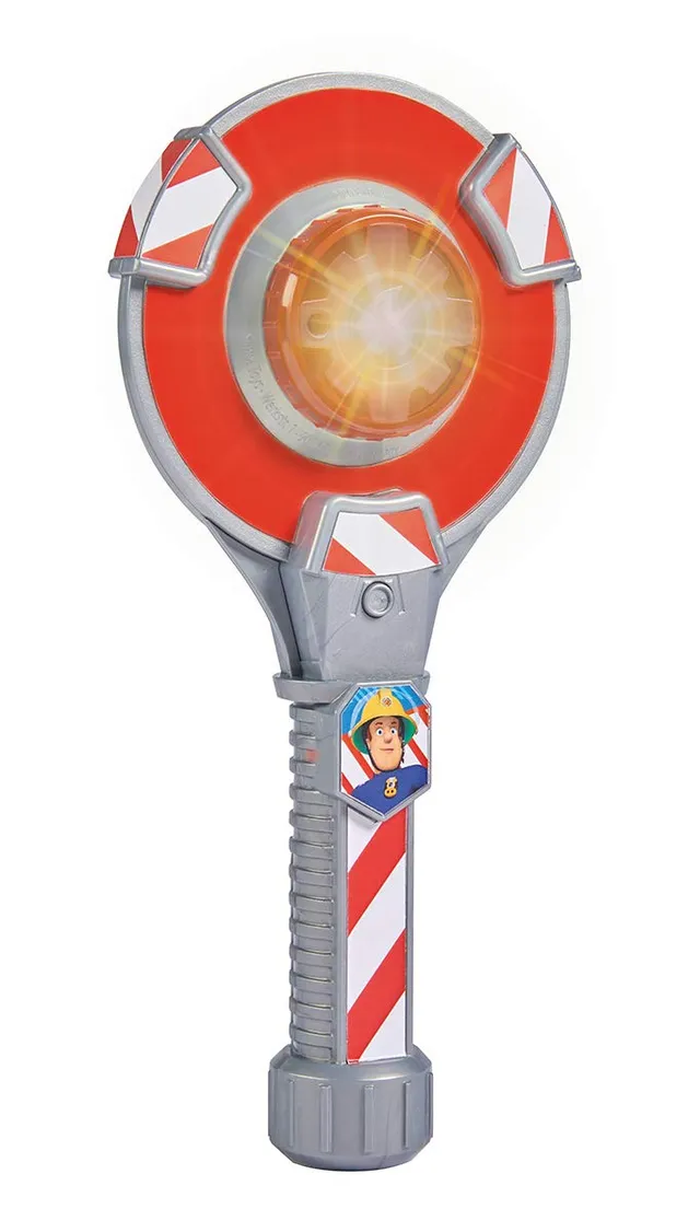 simba-feuerwehrmann-sam-verkehrskelle-24-cm-mit-licht image 1