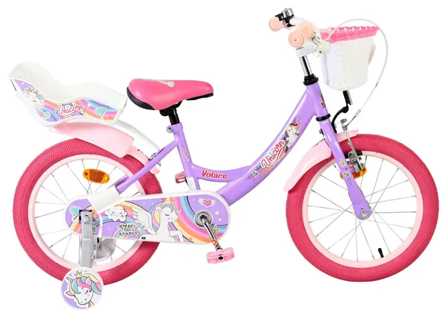 volare-unicorn-kinderfahrrad-16-zoll-lila-m-dchen image 1