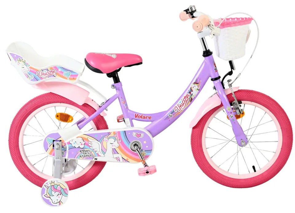 volare-unicorn-kinderfahrrad-16-zoll-lila-m-dchen image 1