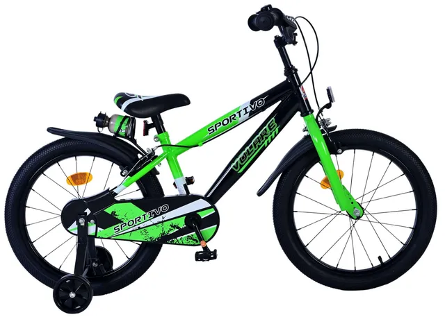 volare-sportivo-18-zoll-kinderfahrrad-jungen-gr-n-handbremsen image 1