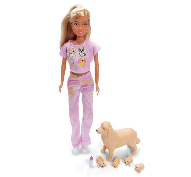 simba-steffi-love-welcome-puppies-puppe-29cm-mit-welpen image 1