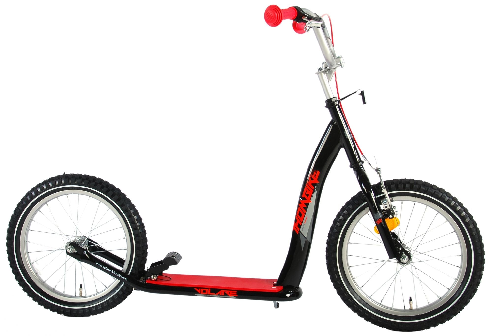 volare-step-roller-16-zoll-schwarz-rot-luftreifen image 1