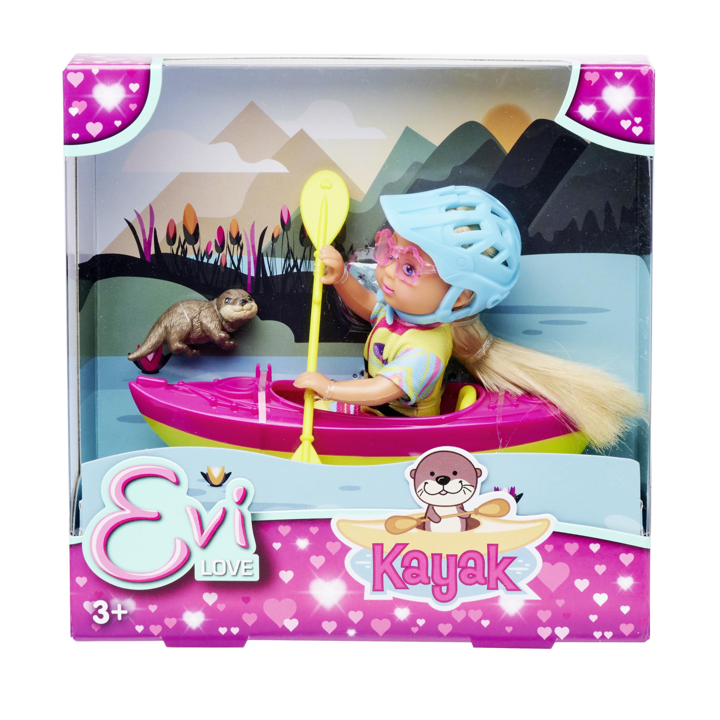 simba-evi-love-kayak-12-cm-spielpuppe-kajak-paddel-otter image 6