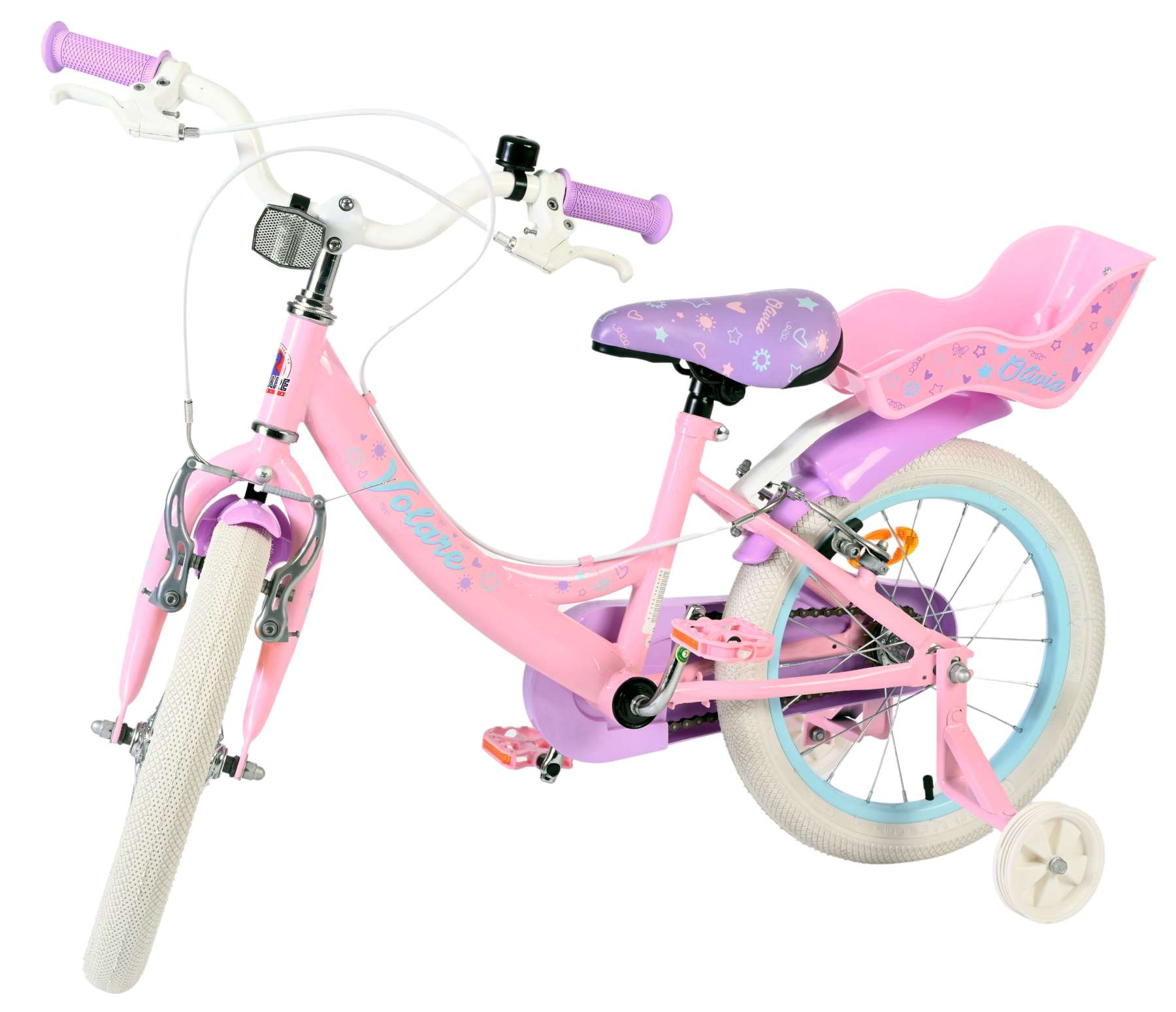 volare-olivia-16-zoll-kinderfahrrad-rosa-m-dchen-handbremsen image 8