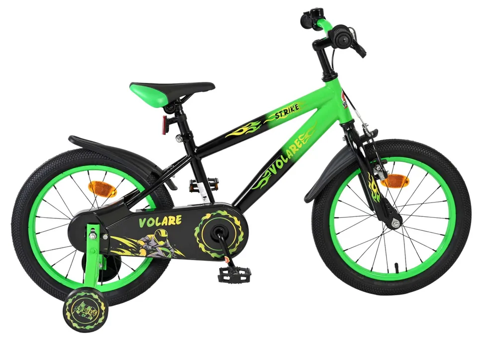 volare-strike-16-zoll-kinderfahrrad-jungen-gr-n-st-tzr-der image 1