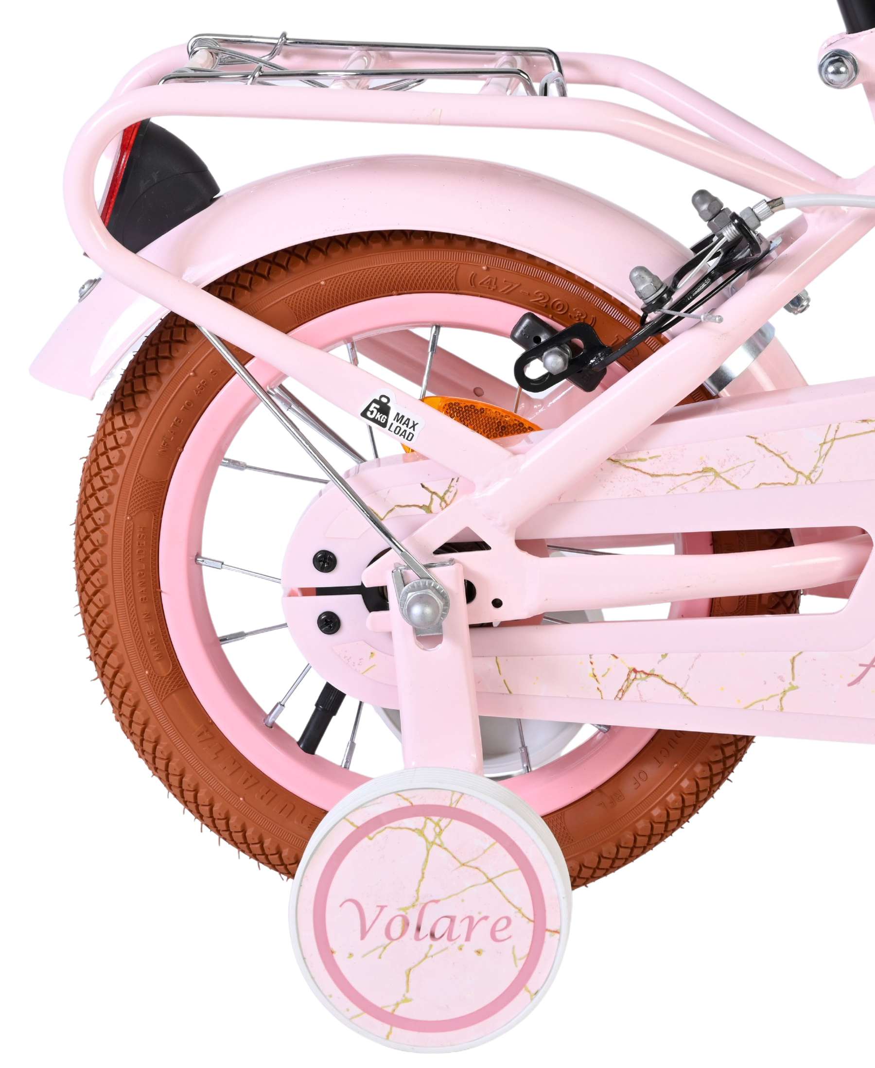 volare-ashley-12-zoll-kinderfahrrad-rosa-handbremsen image 2