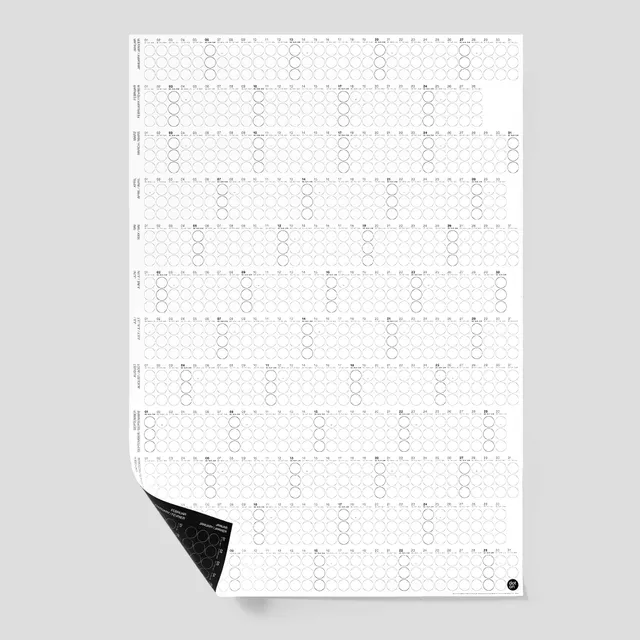 dot-on-high-dotsless-jahresplaner-2027-hochformat-wandplaner image 1