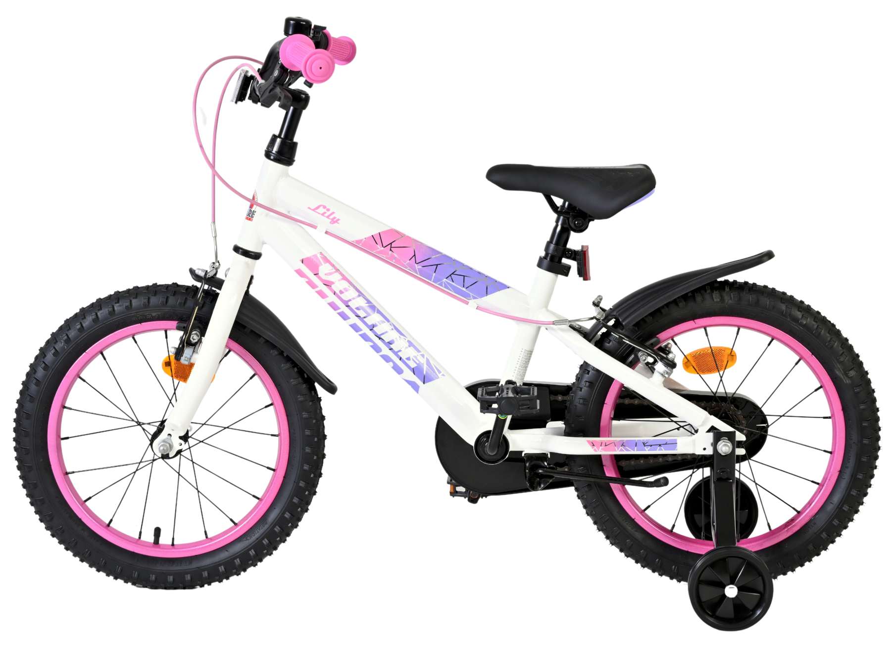 volare-lily-16-zoll-kinderfahrrad-wei-rosa-mit-handbremsen image 7