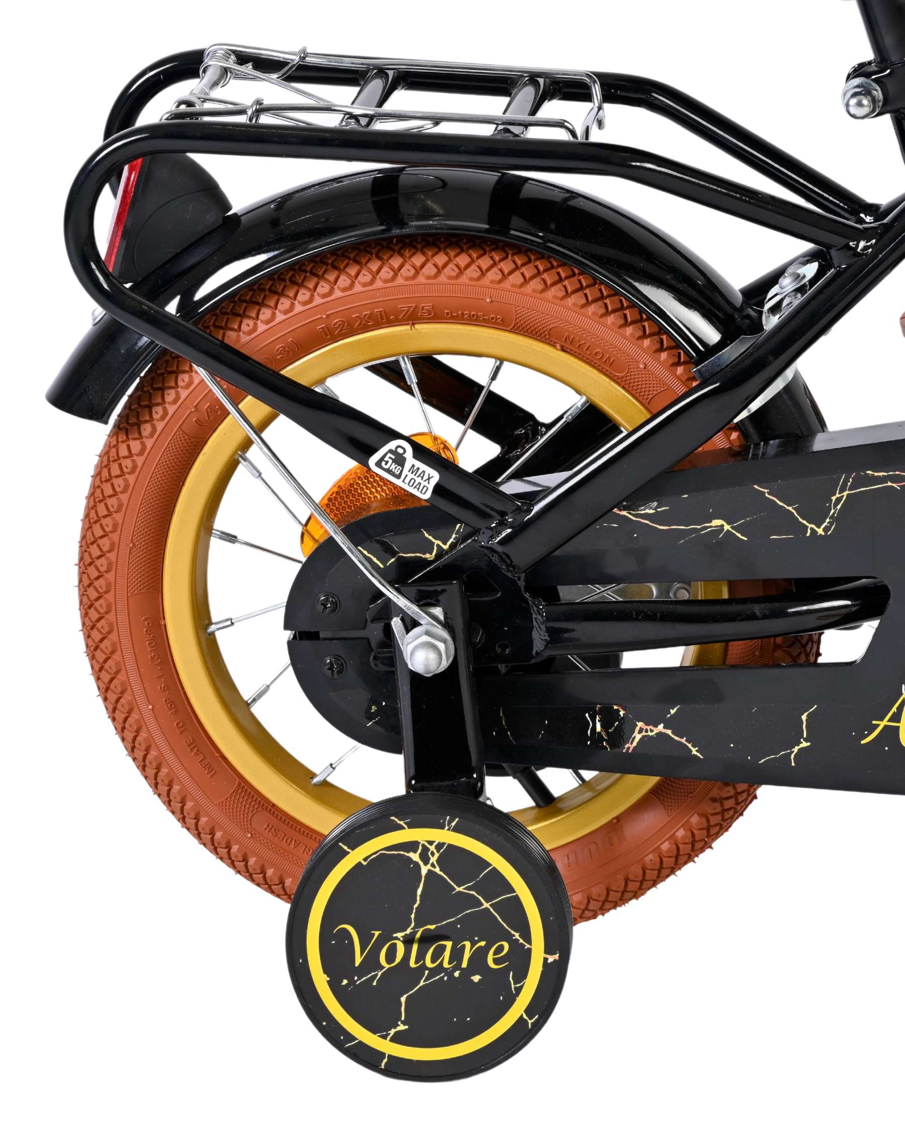 volare-ashley-12-zoll-kinderfahrrad-schwarz-mit-korb image 2