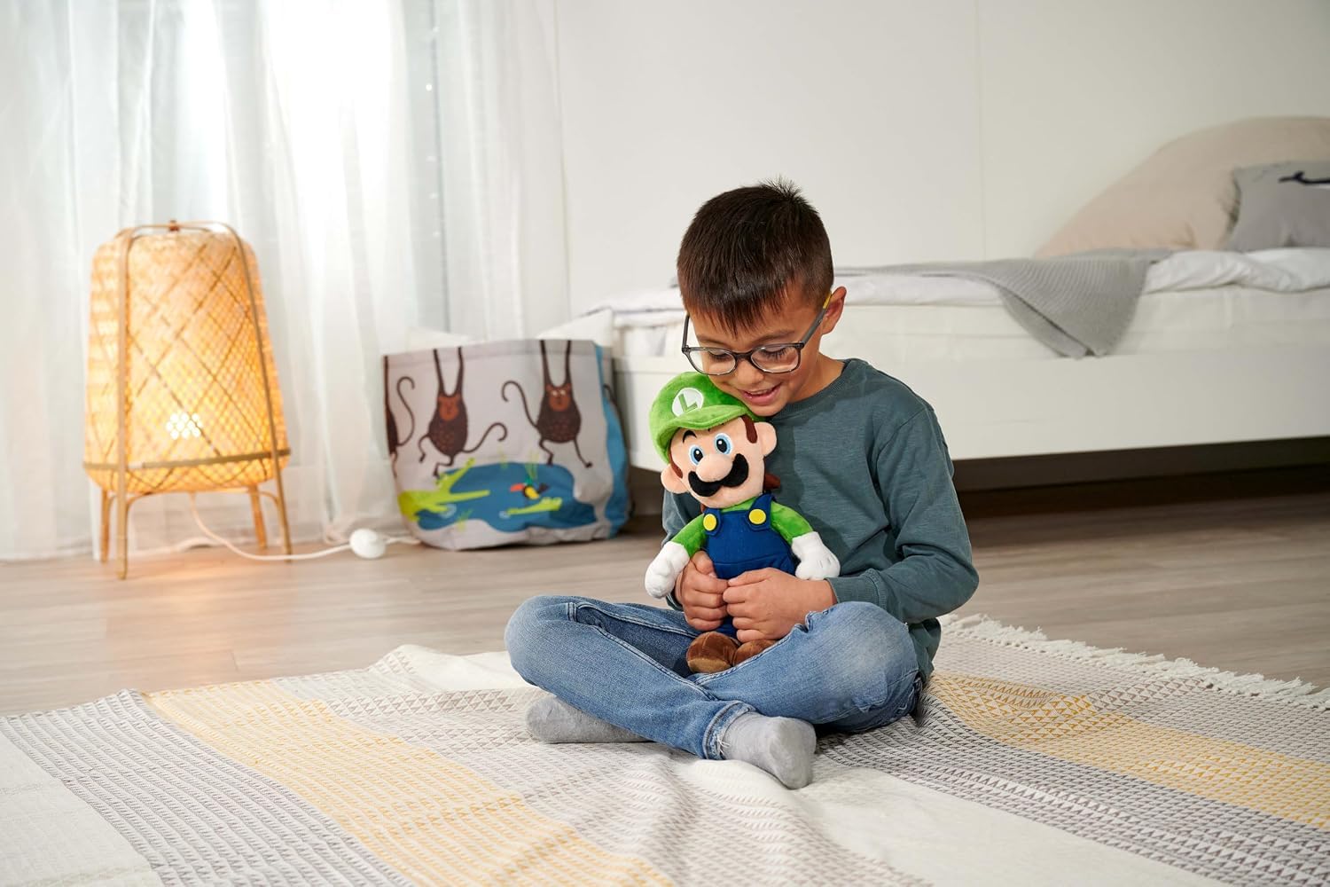simba-super-mario-luigi-pl-schfigur-30-cm-kuscheltier-gr-n-blau image 3