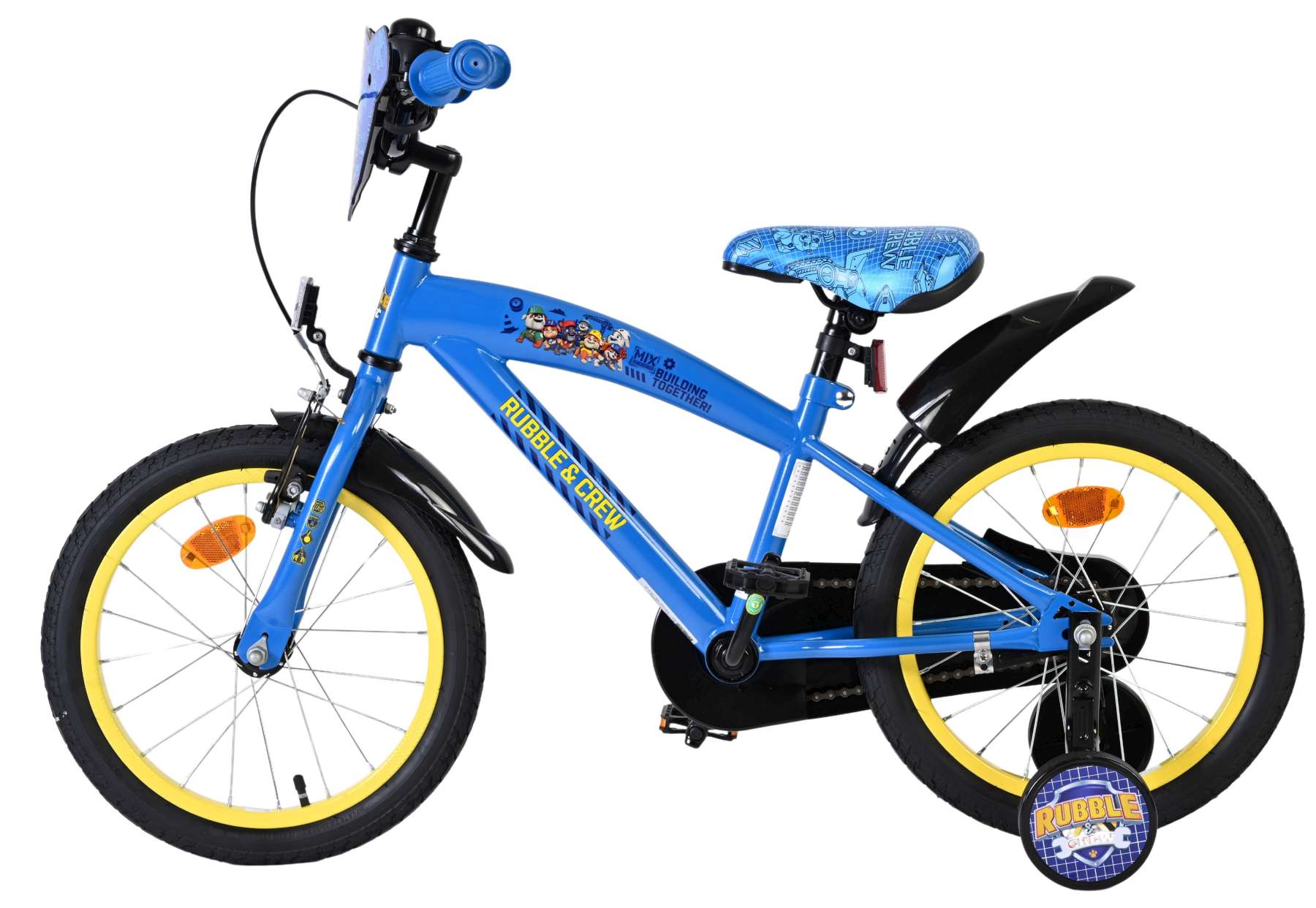 volare-paw-patrol-rubble-crew-16-zoll-kinderfahrrad-blau image 8