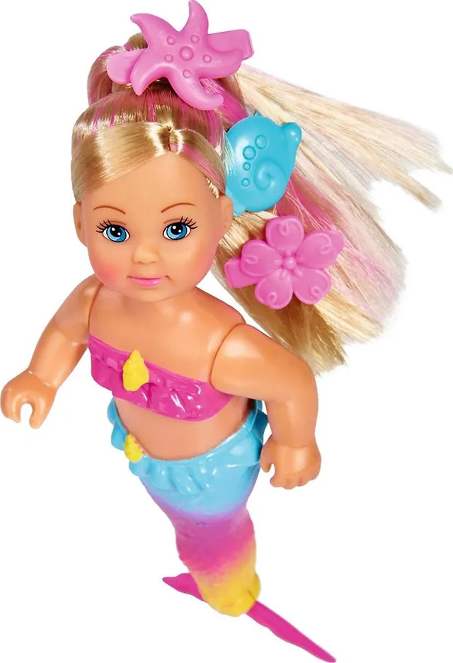simba-evi-love-swimming-mermaid-meerjungfrau-puppe-mit-fisch image 1