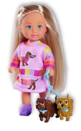 simba-evi-love-dogs-puppe-12cm-mit-2-dackeln-rosa-kleid image 5