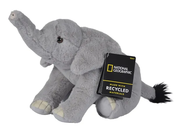 simba-disney-national-geographic-elefant-pl-schtier-25cm-grau image 1
