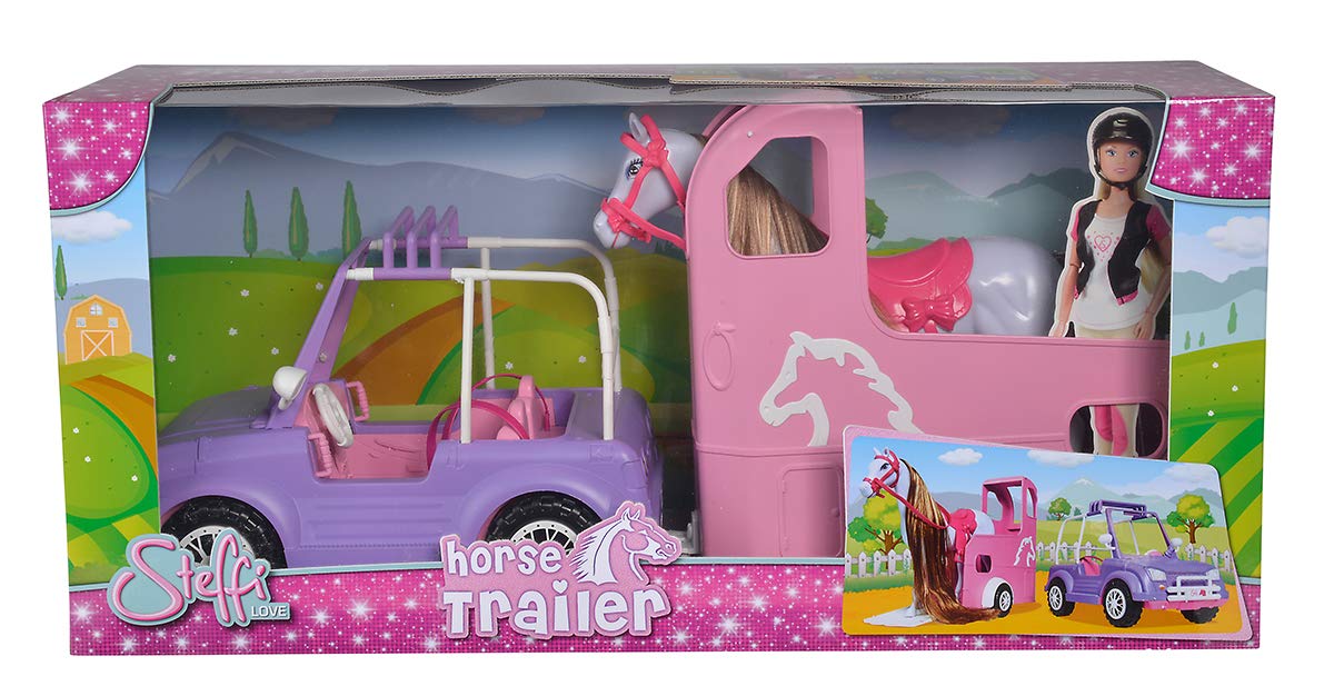 simba-steffi-love-horse-trailer-jeep-pferd-60-cm image 3