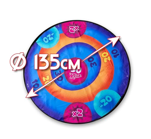 simba-park-dart-wurfspiel-xxl-zielscheibe-132cm-3-pfeile image 8
