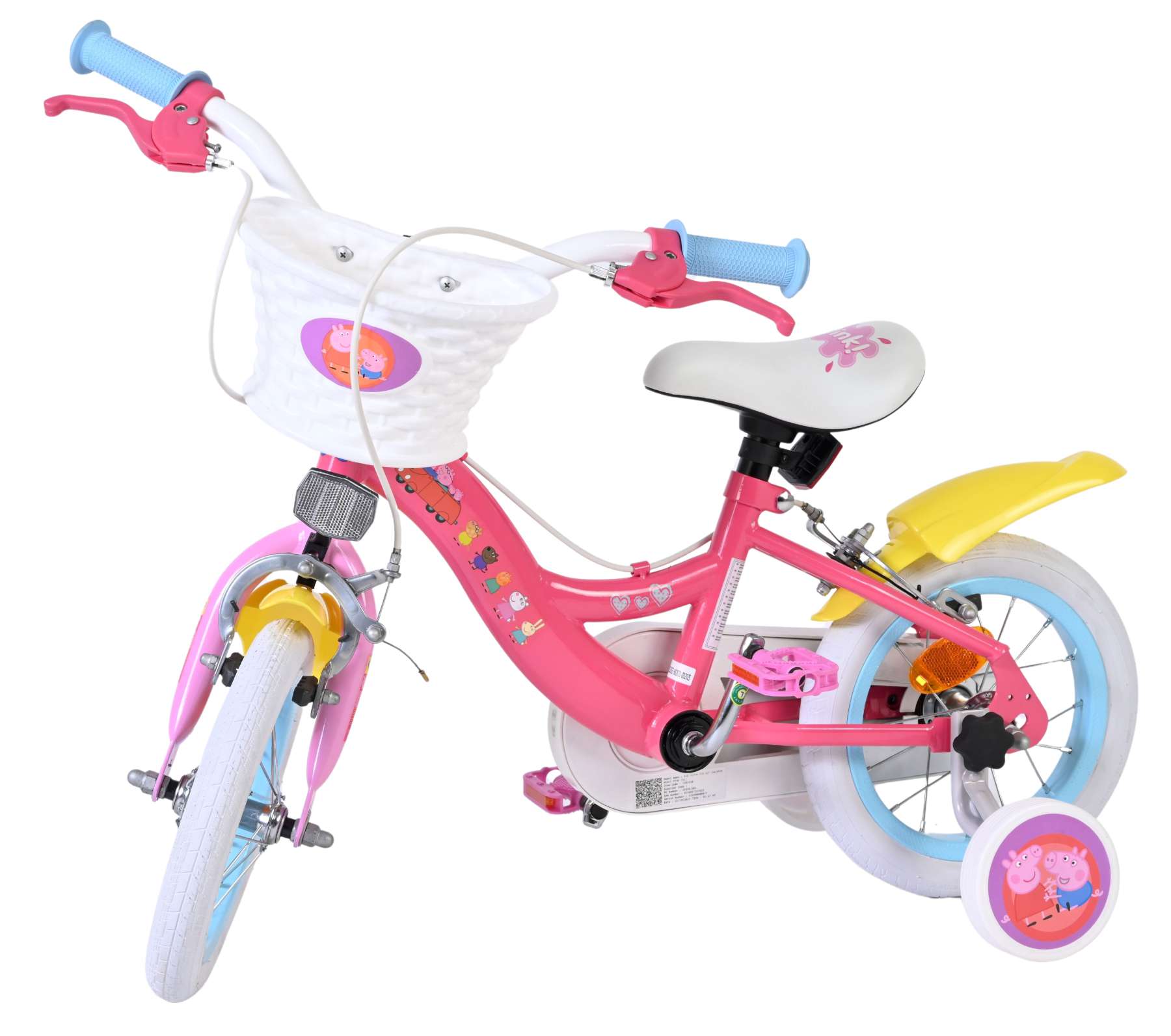 volare-peppa-pig-12-zoll-kinderfahrrad-rosa-m-dchen-2-bremsen image 8