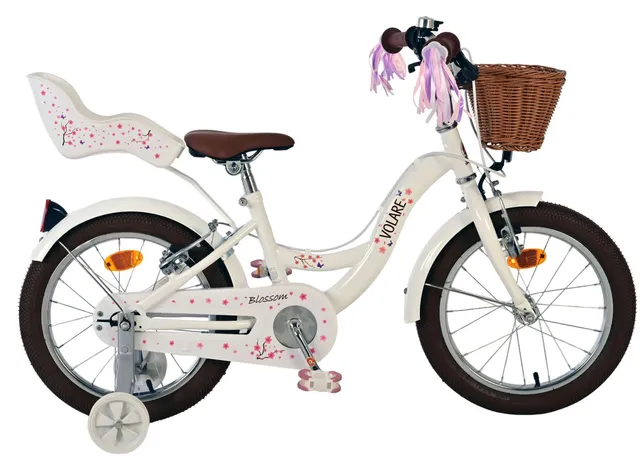 volare-blossom-16-zoll-m-dchenfahrrad-wei-mit-korb image 1
