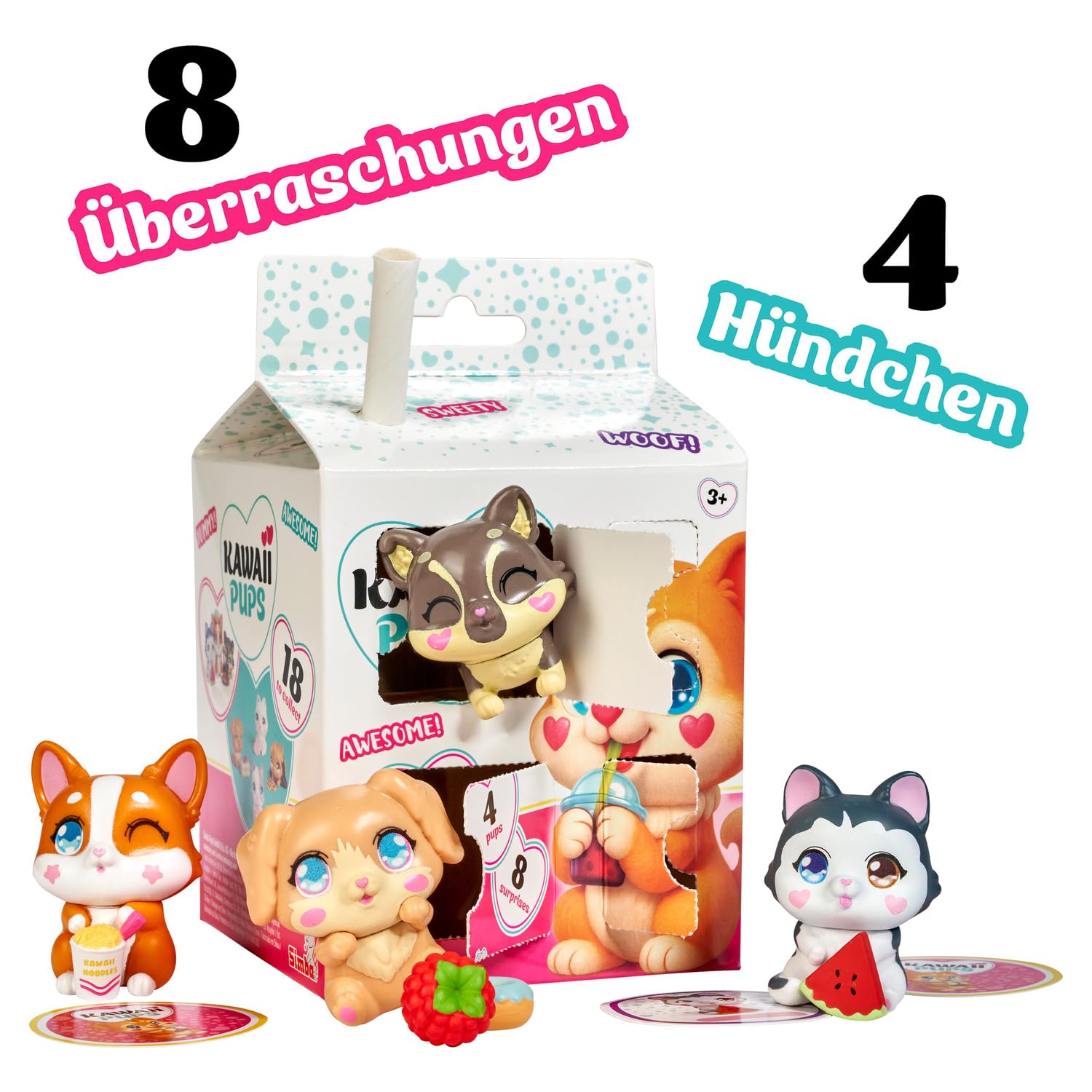 simba-kawaii-pups-sammelfiguren-set-4-h-ndchen-4-5-cm image 2