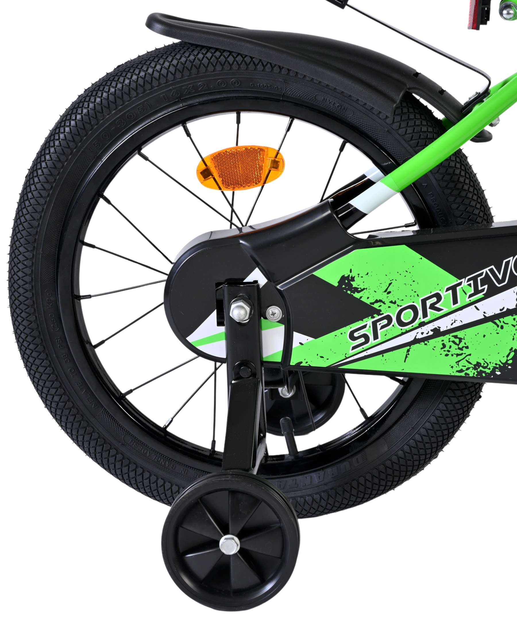 volare-sportivo-16-zoll-kinderfahrrad-gr-n-trinkflasche image 2