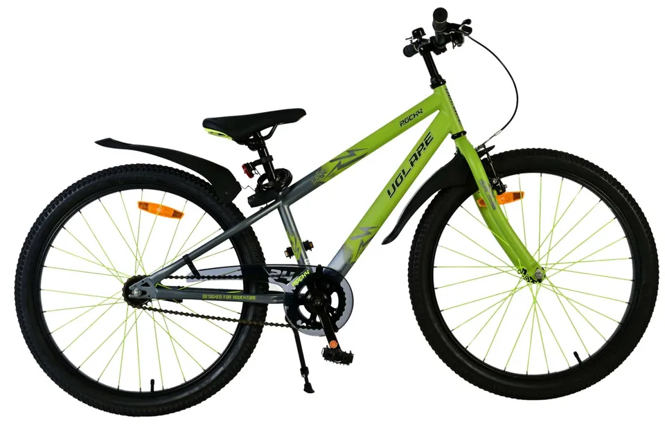volare-rocky-24-zoll-kinderfahrrad-gr-n-jungen-mit-r-cktritt image 1